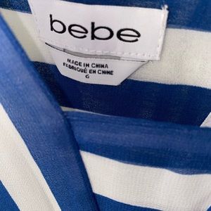 Bebe Blue stripped Jumper.